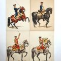 Historical watercolours by Lucien Rousselot: Régiments de Condé, 1935, Paris
