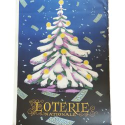 Rare 1956 National Lottery poster in good condition