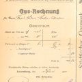 Facture de gaz du Städtisches Gaswerk Luxemburg, 1911, format 22 x 17 cm