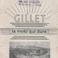 GILLET Motorrad-Werbung mit Stempel EDM. AERTS Esch-Alzette, 1938