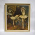 Tableau "Ballerines" par Arthur Erdle : Génération perdue, huile sur toile, signée