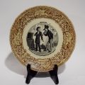 Sarreguemines talking plate "Les vers solitaires
