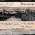 Quatuor de cartes postales panoramiques d'E. Hansen de Mersch vers 1900
