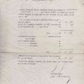 Lettre pré-imprimée pour le paiement des contributions directes d'une Veuve de Weicherdange (1846)