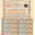 3% Government Bond in Gold, Kingdom of Hungary, 1895, rare specimen