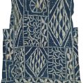 Tunique N'Dop antique du Cameroun en coton batik, vers 1930