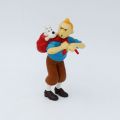 (TINTIN - COLLECTION), Tintin ramène Milou "Le Temple du Soleil", Figurine plastique dur