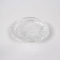 Lalique Concarneau Taschenleerer in geschliffenem und mattiertem Kristall, signiert, Durchmesser 16 cm
