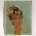 "Jean Gabriel Domergue (1889-1962) - Minou : Huile sur panneau, signé et titré"