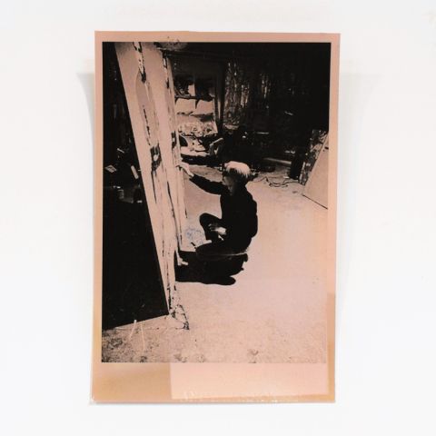 Photographie signée d'une œuvre d'Andy Warhol, tirage avec tampons et sceau