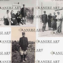 Collection de 3 photos d'un pompier luxembourgeois en uniforme familial (années 20/30)