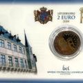 2 euro coin in Plexiglas: "Lëtzebuerg" Collection 2004