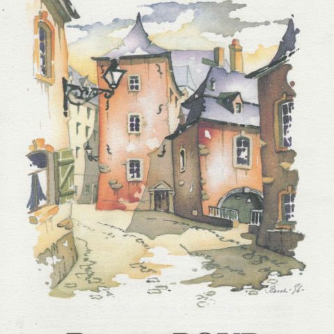 Prospectus de l'exposition Roger BOUR à la galerie Schortgen, 1996