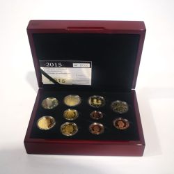 EURO 2015 Proof quality coin set, including commemorative 2 Euro coins