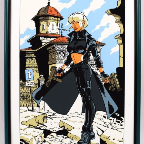 Sérigraphie Tatiana K. de Meynet, signée, édition limitée Dargaud, 2000