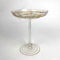 Drageoir en cristal gravé or, palmettes, Allemagne, début 20ème siècle