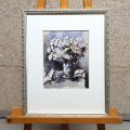 Watercolour signed by Roger Gerson: Bouquet of flowers in a vase