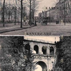 Historical photos of the viaduct and the Pétrusse valley