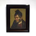 Portrait d'homme par Adolf Frey-Moock, huile sur panneau signée