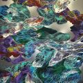 Œuvre contemporaine "Light Movement" de Samuël Levy, acrylique sur toile, signée