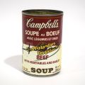 Boîte de conserve Warhol : Soupe Campbell's signée, collector sans certificat