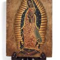 (SCULPTURE/RELIGIOSA) Virgin of Guadalupe, oil on panel