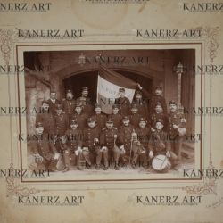 Photograph of the Harmonie de WILTZ, circa 1914, by J. M. BELLWALD