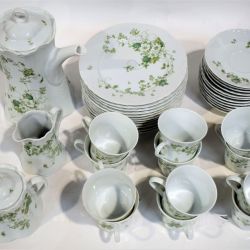 12 piece porcelain coffee set