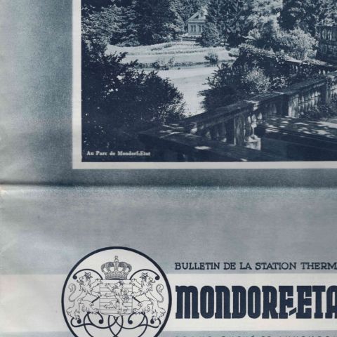 Brochure promotionnelle de la station thermale de Mondorf-les-Bains, vers 1925