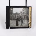 Photographie historique du Marché au Poisson vers 1910, plaque de verre fragile