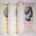 Complete works by Sainte-Beuve and Musset, Pléiade collection, without slipcase