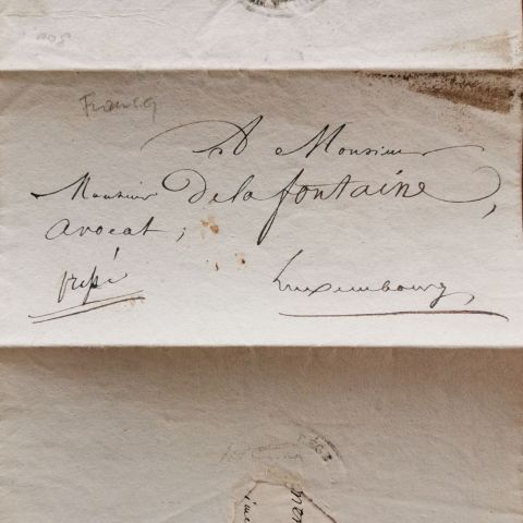 Lettre du 18 octobre 1820 au sujet du mariage de François Knod de Helmenstreit