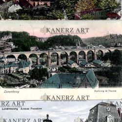 Batch of old postcards on the city of Luxembourg (1906-1920)