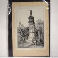 Lithographie de la colonne d'Igel