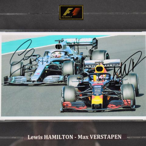 (SPORT/PHOTOGRAPHIE) Lewis HAMILTON et Max VERSTAPEN