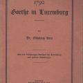 Philologische und historische Studie über Goethe in Luxemburg im Jahr 1792