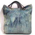 CHRISTIAN DIOR, Tote bag en cuir tressé couleur verdau, #94-MA-1018