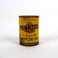 Bidon vide d'huile Pennzoil The Tough-Film 1 L, état usagé, petit enfoncement
