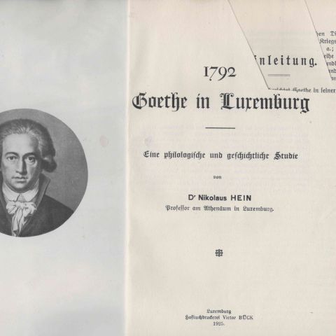 Analyse philologique et historique: Goethe à Luxembourg en 1792 (édition originale)