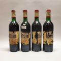 Ensemble de 4 bouteilles du Château Mazeyres Pomerol, millésime 1979, à restaurer