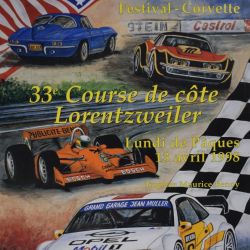 Original poster of the Lorentzweiler Hill Climb by Hilaire Diedenhofen