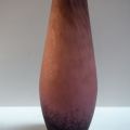 DELATTE NANCY - VASE en pâte de verre rosée