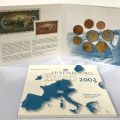 Luxembourg "Euro" Collection: 9 coins in Plexiglas, 2003 edition
