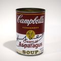 Boîte de conserve Campbell's signée, hommage à Warhol, sans certificat d'authenticité