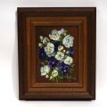 "Bouquet de fleurs - Huile sur toile signée par Josée Bettendorff (-Ackermann)"