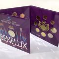 Benelux Euroset 2006 folder under Plexiglas, Banque Centrale Luxembourg edition