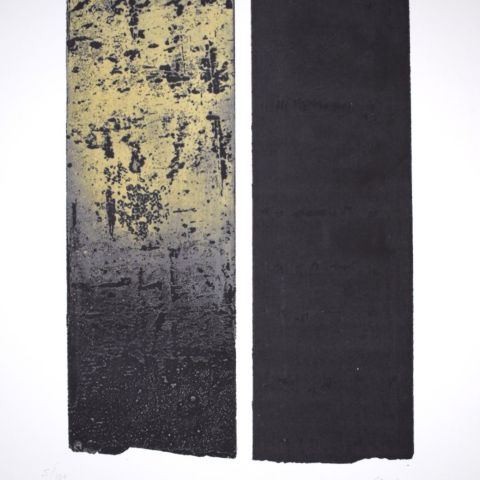 Lithographie P. Soulages, édition limitée 5/100, dimensions 50 x 38 cm
