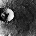 (NASA. MARS. ARANDAS. VIKING 1) Vue du cratère martien "Arandas"