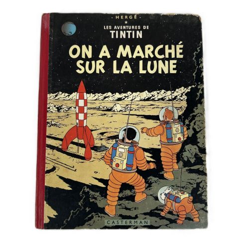 Édition originale de Tintin : On a marché sur la Lune, 1954