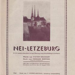 Partition et texte de "Wierder vum Victor DELCOURT" avec musique de Fernand MERTENS